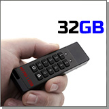 Зашифрованный USB-флеш-накопитель на 32GB с ПИН-кодом HTI PRO-1 32GB