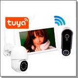 Комплект беспроводной домофон SkyNet 1100-Tuya (1+1)