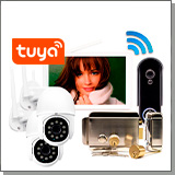 Комплект беспроводной домофон SkyNet 1100-Tuya (1+2+AX042)