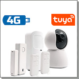 Поворотная 4G/GSM/TUYA видеокамера с датчиками Видео-Alarm 4-GSM